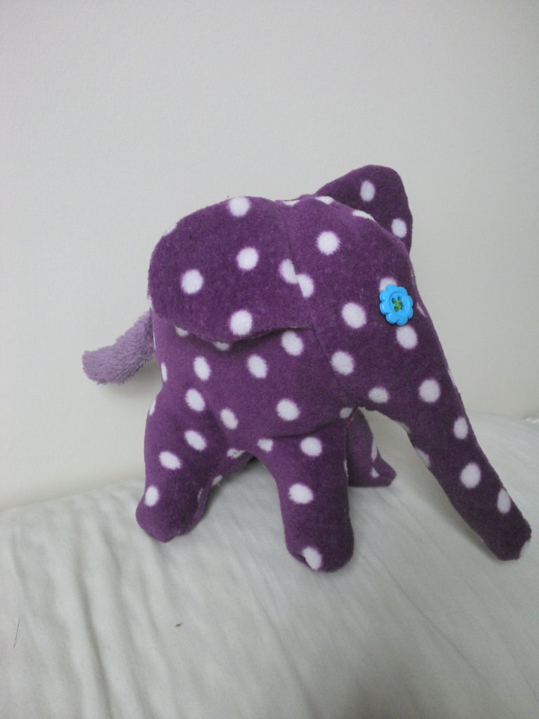 From Onesie to Stuffed Toy Elephant - saturday night stitch