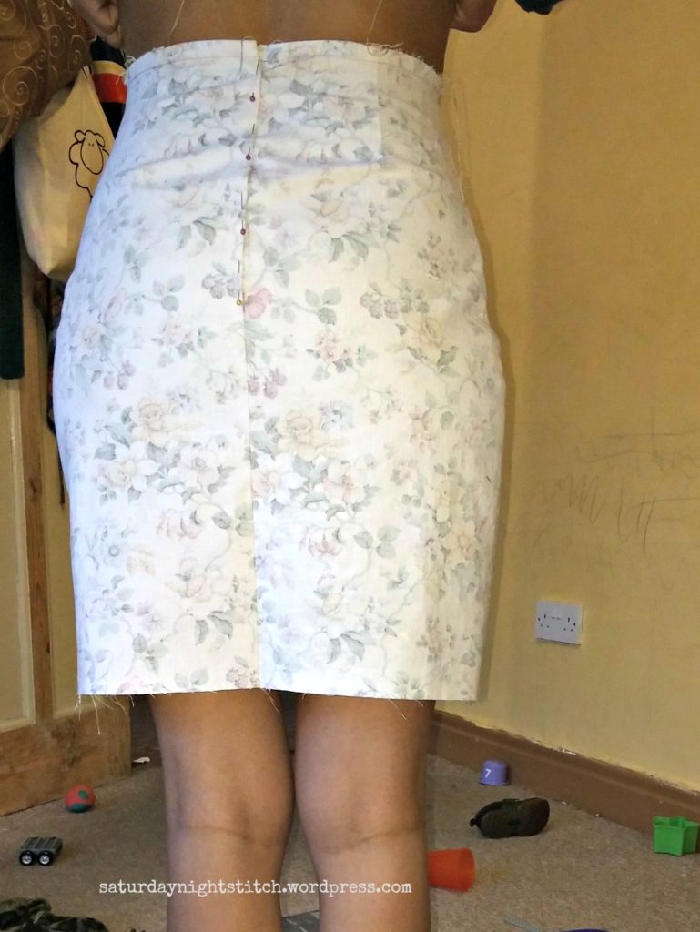 Self drafted A line skirt: A Craftsy class review - saturday night stitch