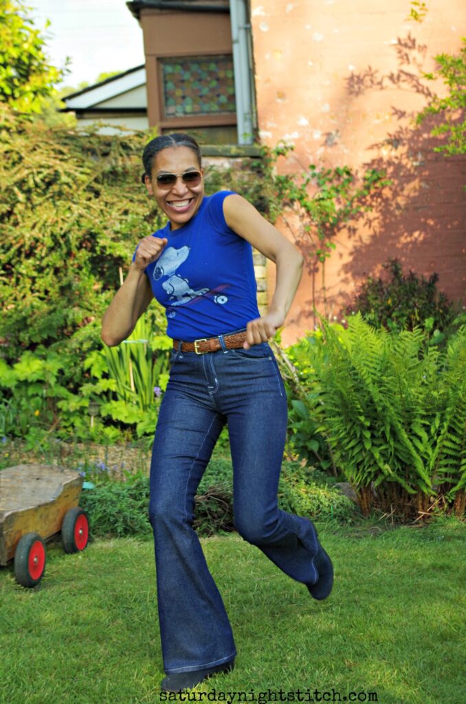 Birkin Flares Jeans Sewing Pattern Review - Saturday Night Stitch a UK sewing Blog