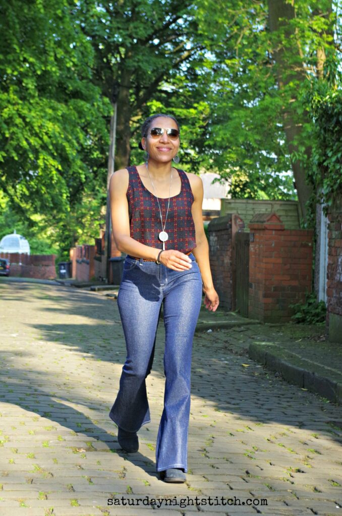 Birkin Flares Jeans Sewing Pattern Review - Saturday Night Stitch a UK sewing Blog