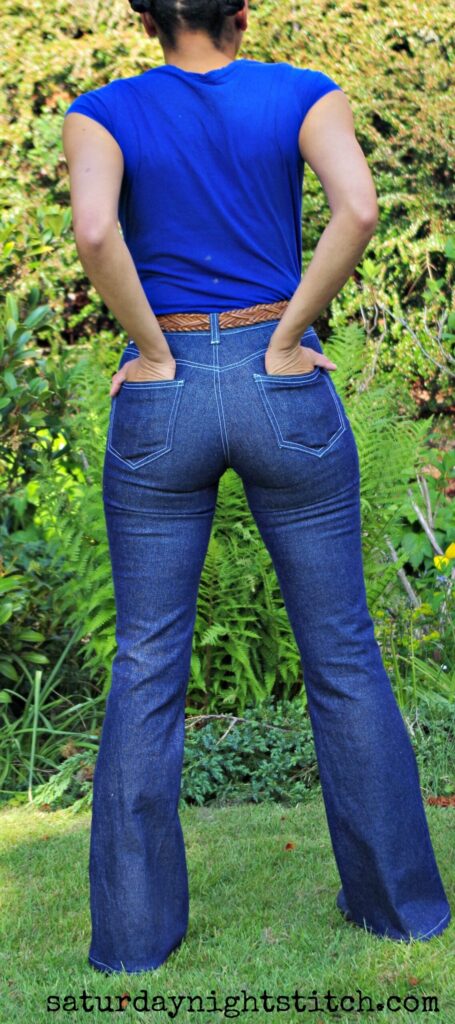 Birkin Flares Jeans Sewing Pattern Review - Saturday Night Stitch a UK sewing Blog