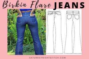 Birkin Flares Jeans Sewing Pattern Review - Saturday Night Stitch a UK sewing Blog