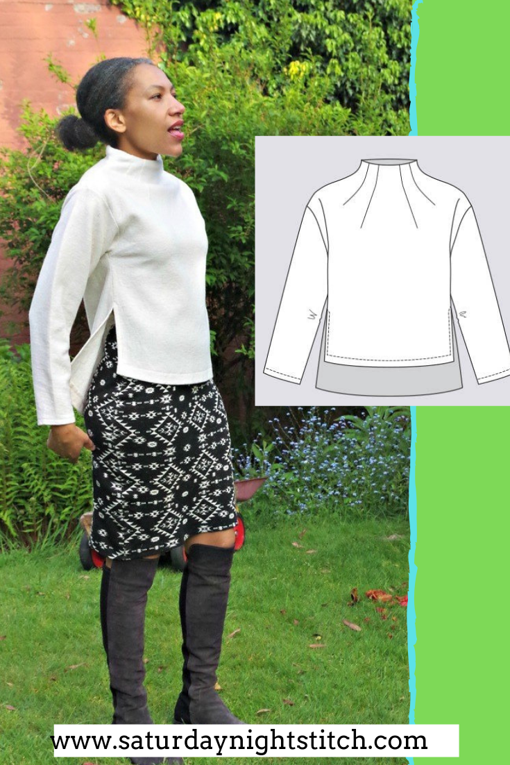 Named Talvikki Sweater Sewing Pattern Review - saturday night stitch