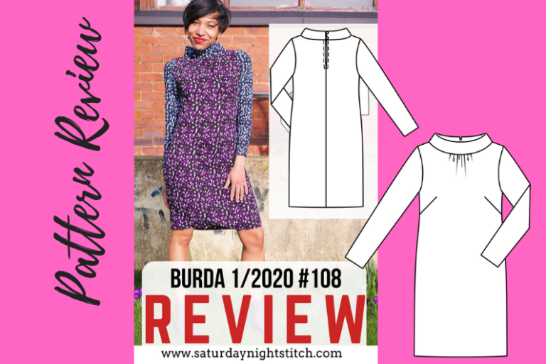 Burda Pattern Review Saturday Night Stitch