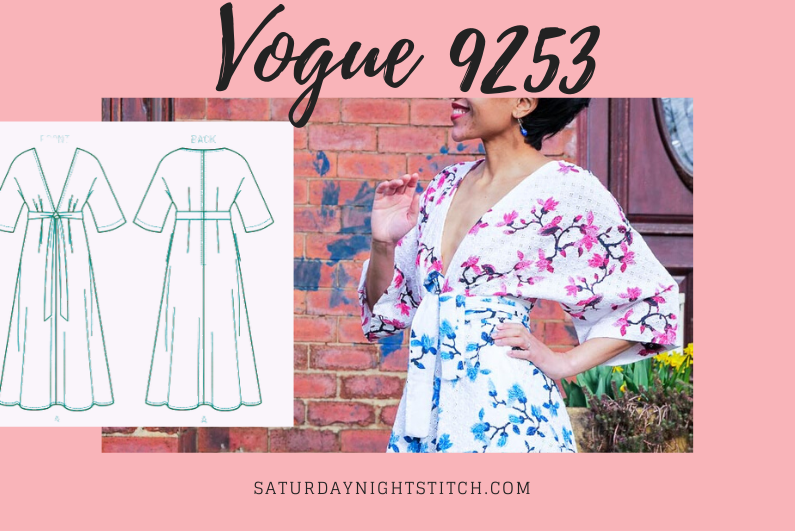 Vogue 9253 Dress Sewing Pattern Review - saturday night stitch