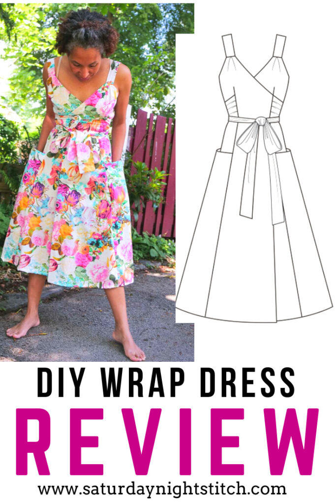 DIY Summer Wrap Dress PatternEasy Review - saturday night stitch