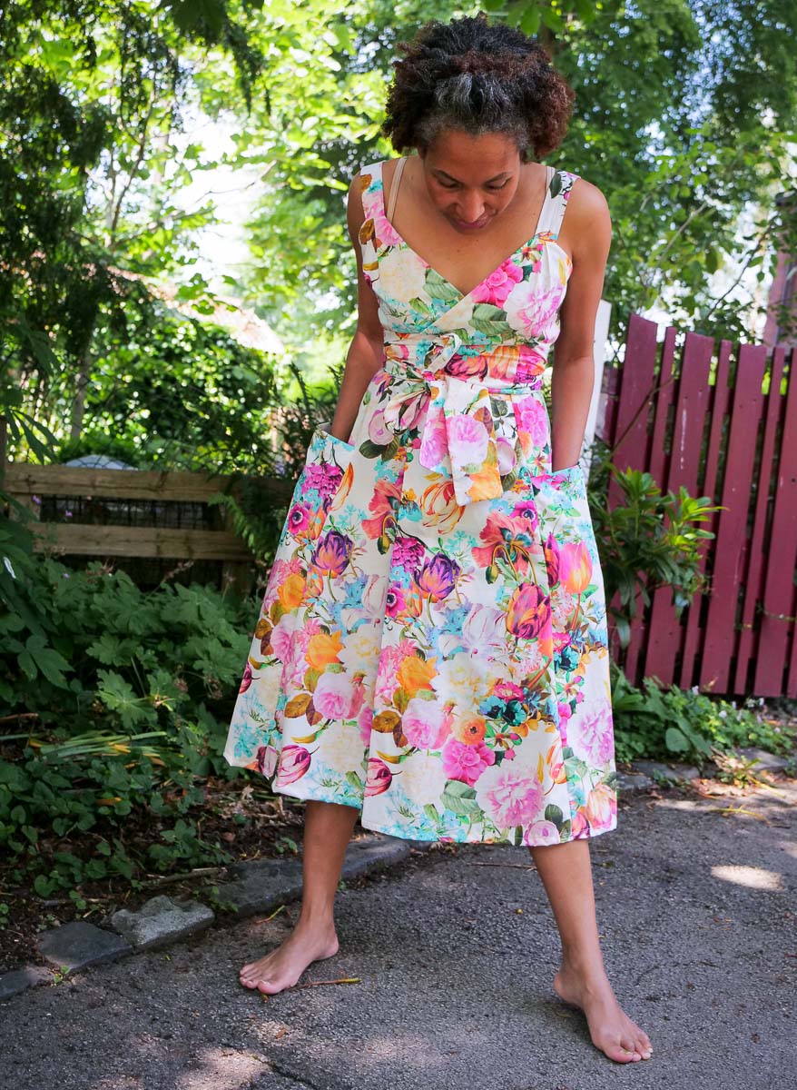 DIY Summer Wrap Dress PatternEasy Review  saturday night stitch