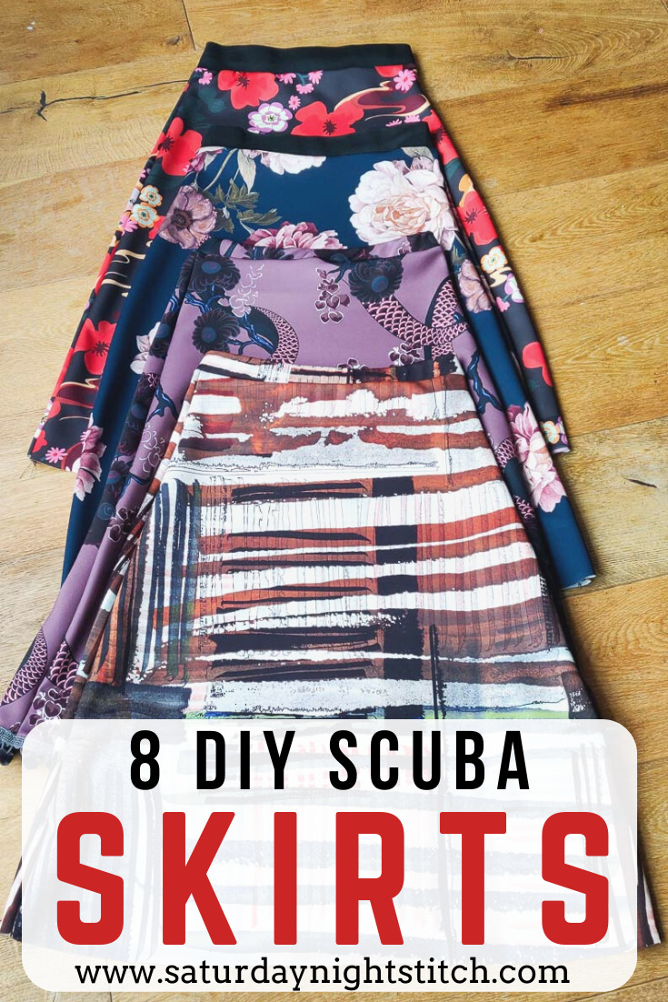 8 DIY Scuba Skirts - Batch Sewing Lady McElroy Fabrics - saturday night ...