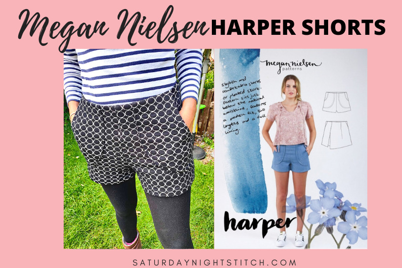 High Waisted Shorts Sewing Pattern Graphic by Cotton Miracle