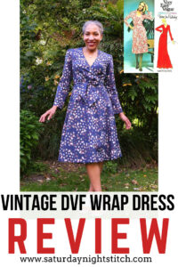 Vogue 1549 DVF Wrap Dress Pattern Review - saturday night stitch