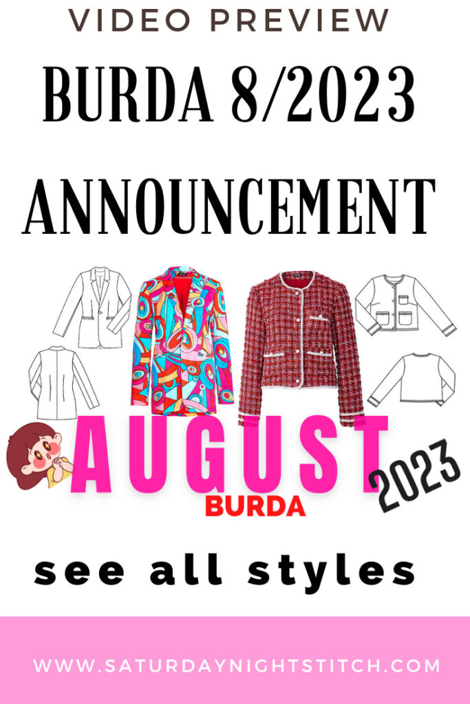 Burda style 4/2023 ,full preview and complete line drawings