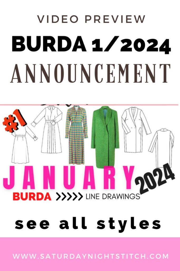 Burda 1/2024 Line Drawings