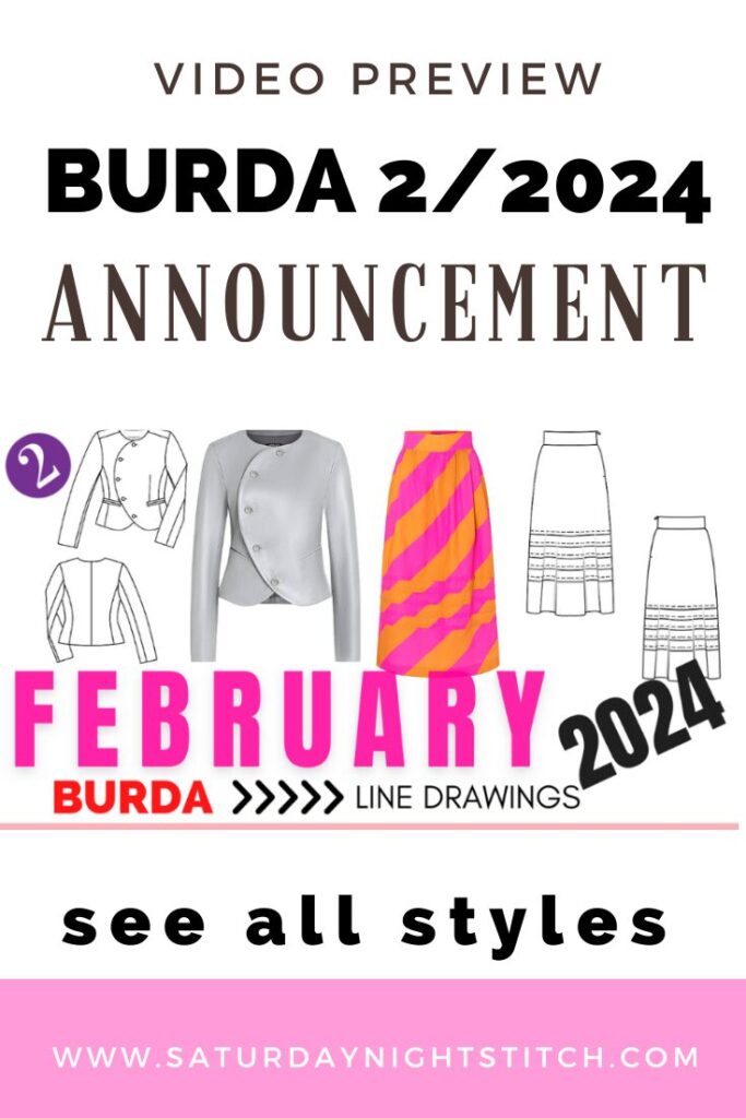 Burda 2/2024 Line Drawings