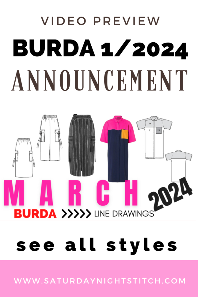 Burda 3/2024 Line Drawings