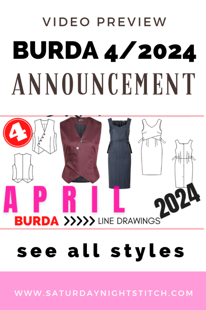 Burda 4/2024 Line Drawings