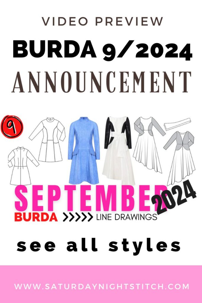 Burda 9/2024 Line Drawings Preview